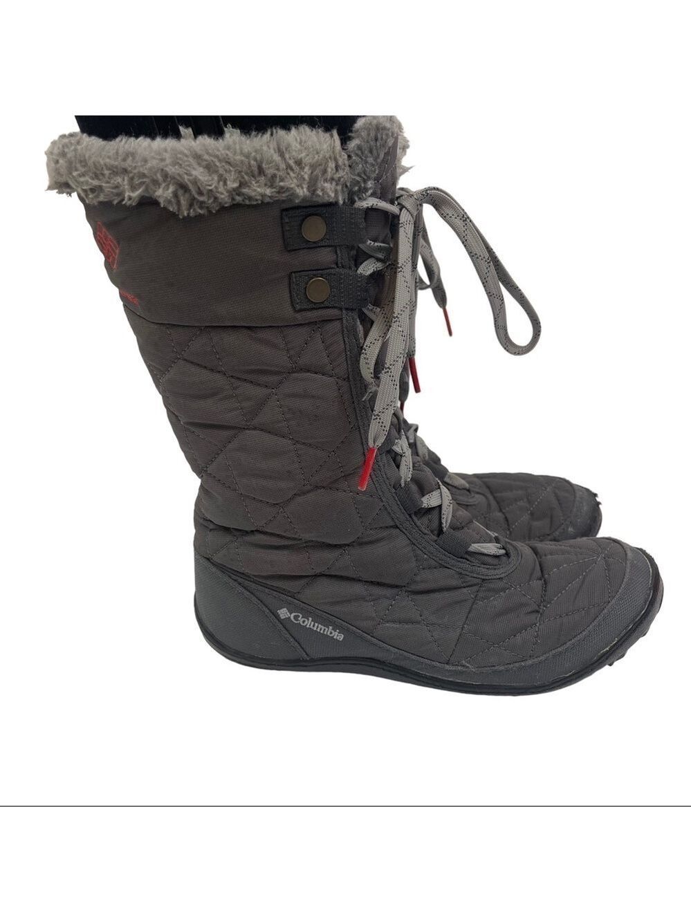 Columbia Minx Mid II Omni Grip Insulated Waterproof Winter Boots Womens Size 7